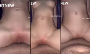 Tuyệt chiêu nhún nhảy của bé làm anh phọt ra tới 3 lần 💦 2 Sex Việt